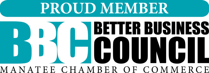 Proud member of Better Business Council, Manatee Chamber of Commerce
